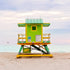 Green #1 Art Deco Lifeguard Stand Miami Beach